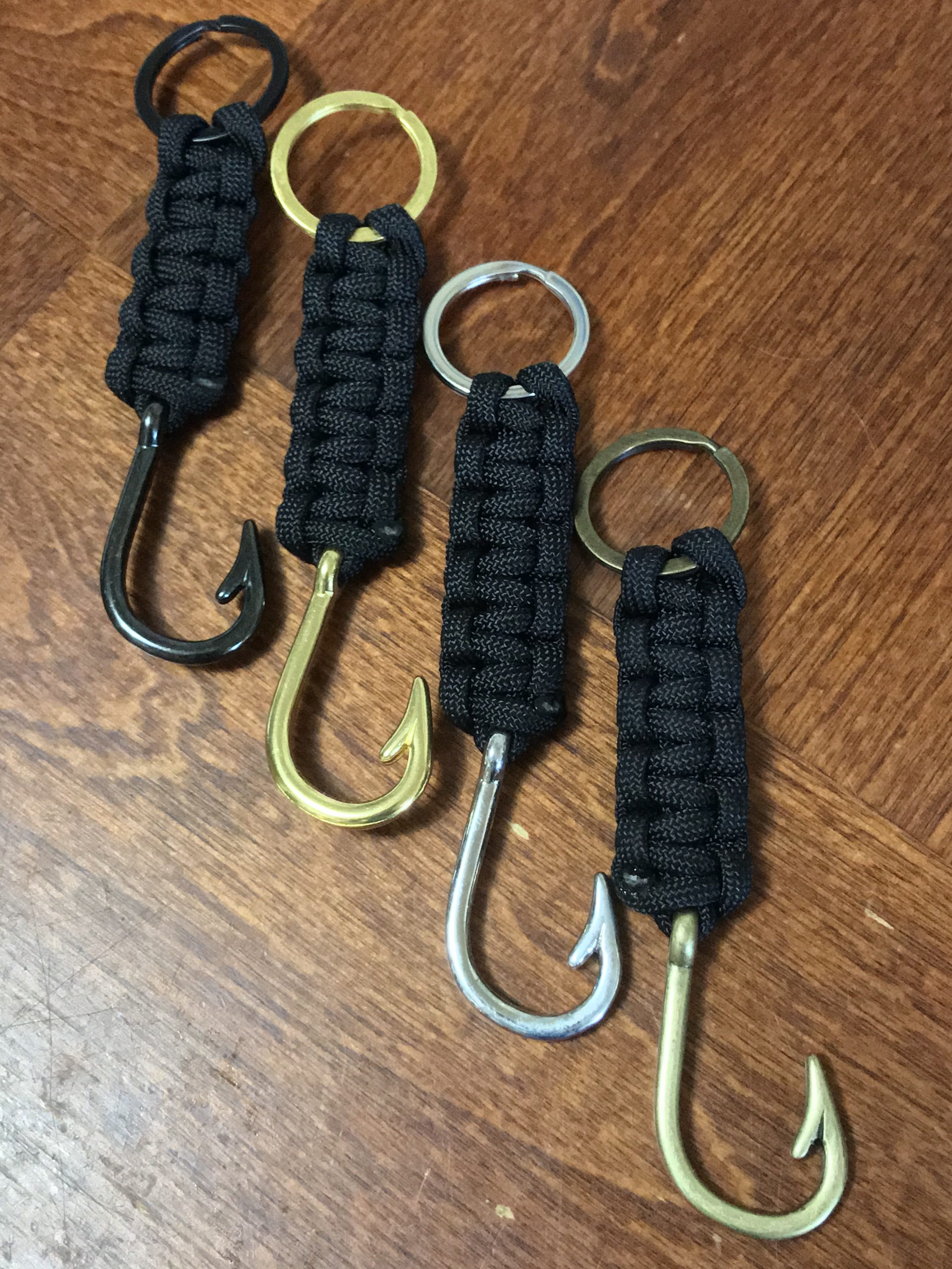 Fish Hook Keychain Black Darcizzle Offshore