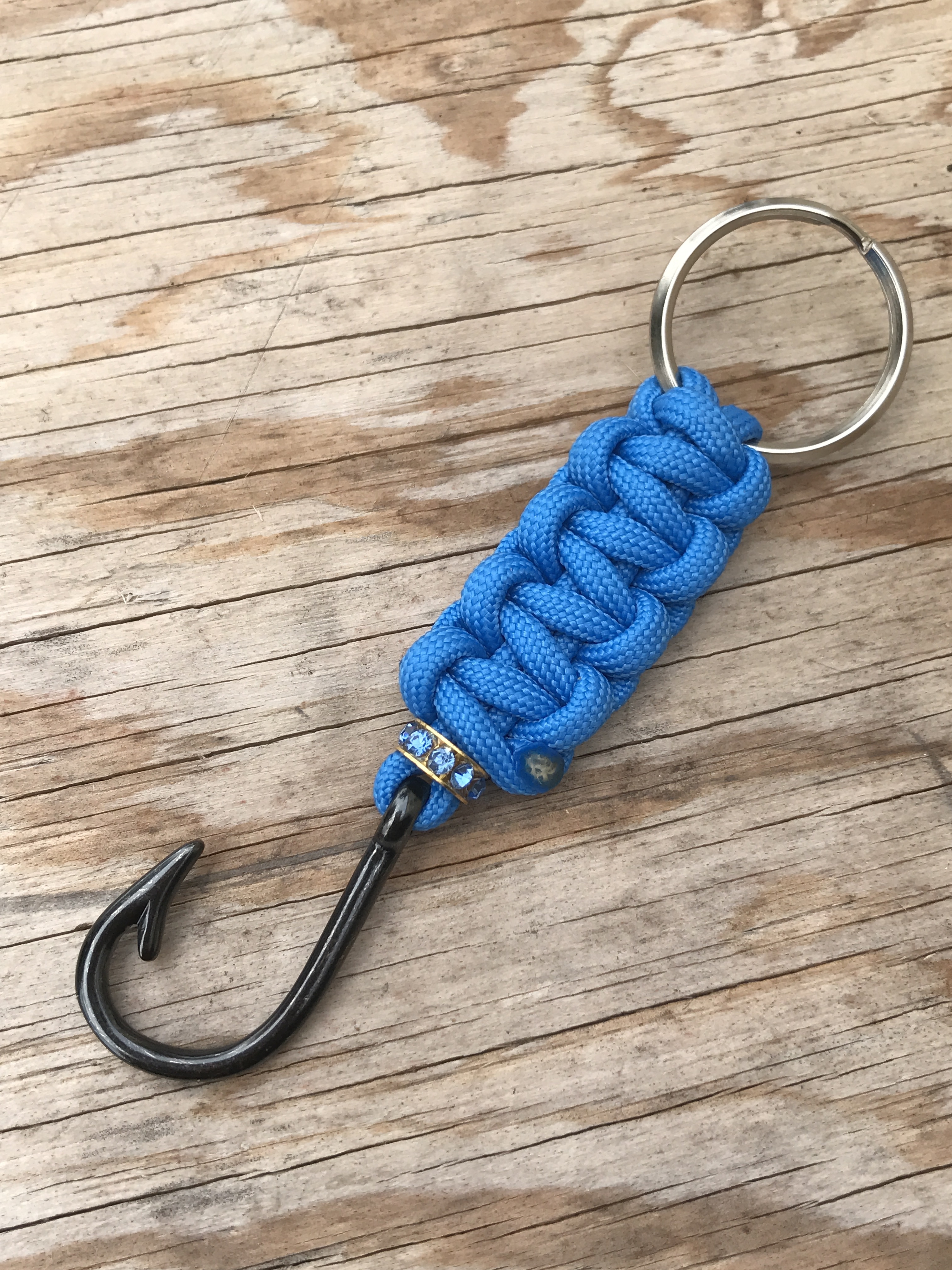 Fish Hook Keychain Colonial Blue Darcizzle Offshore
