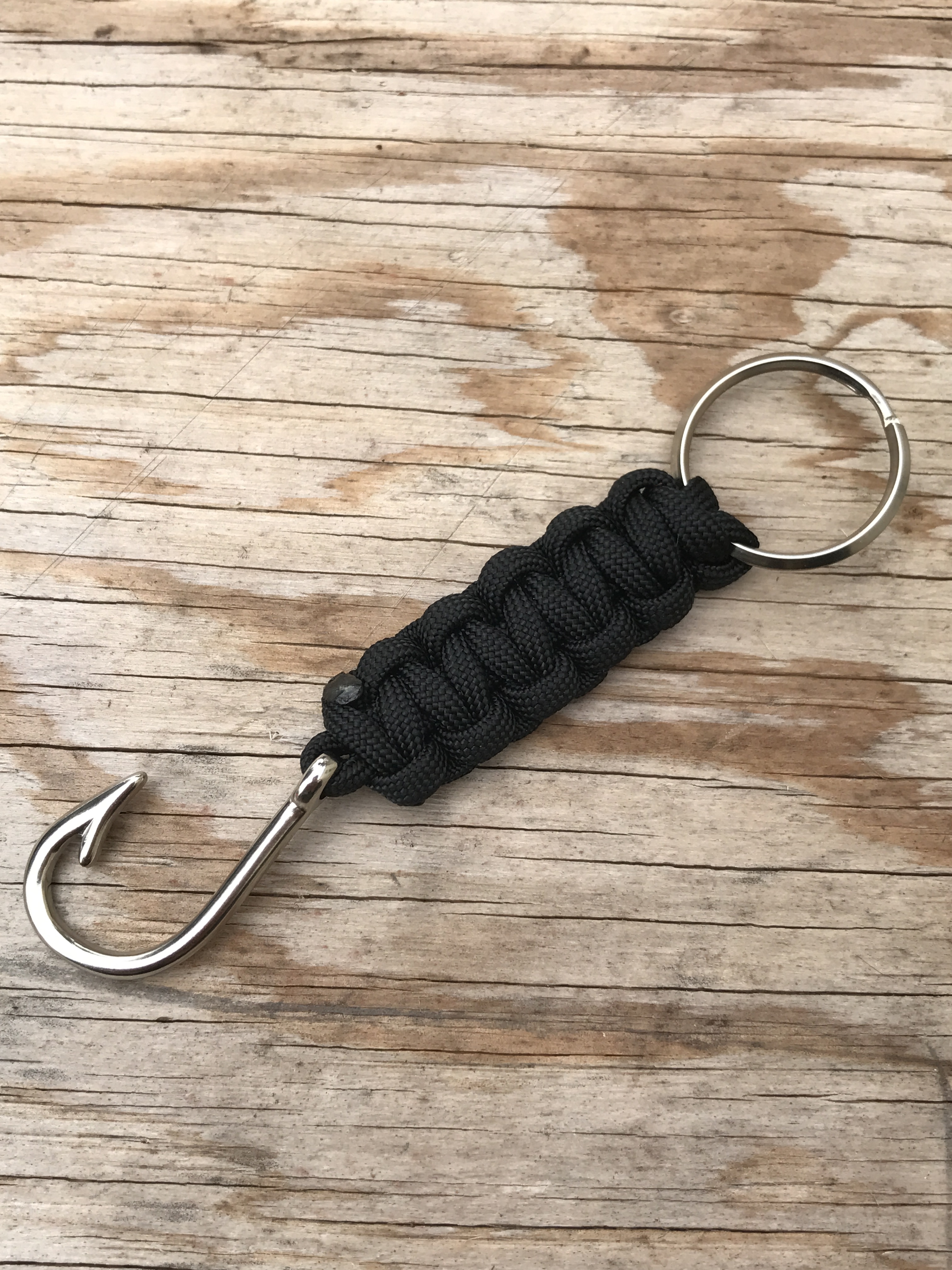 Fish Hook Keychain Black Darcizzle Offshore