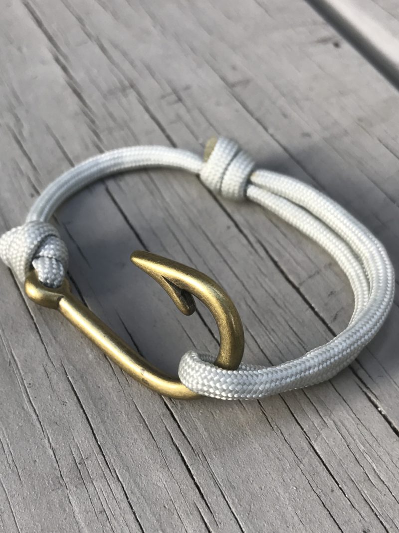 Fish Hook Bracelet- Silver