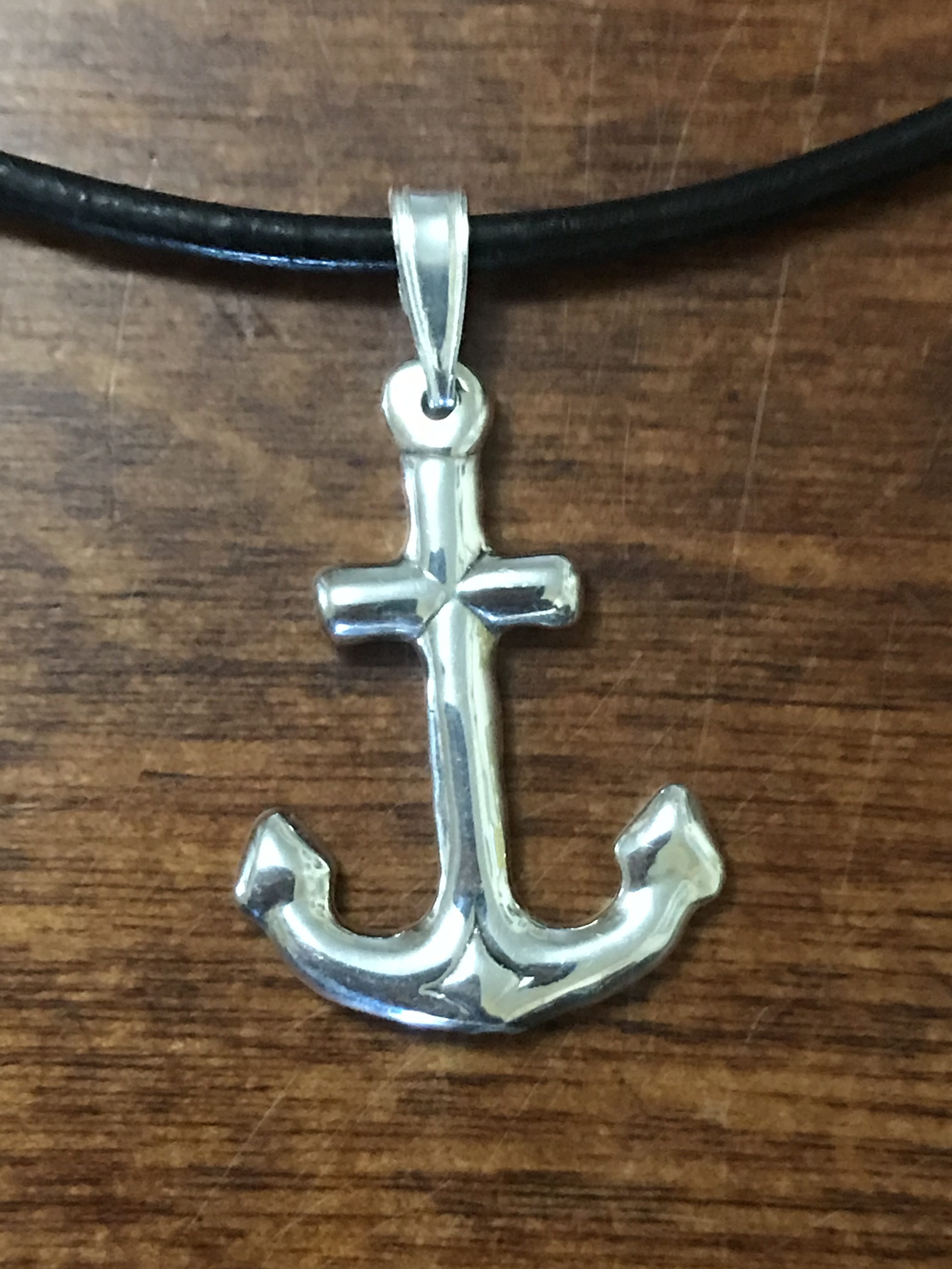 Small Anchor Pendant Necklace Darcizzle Offshore