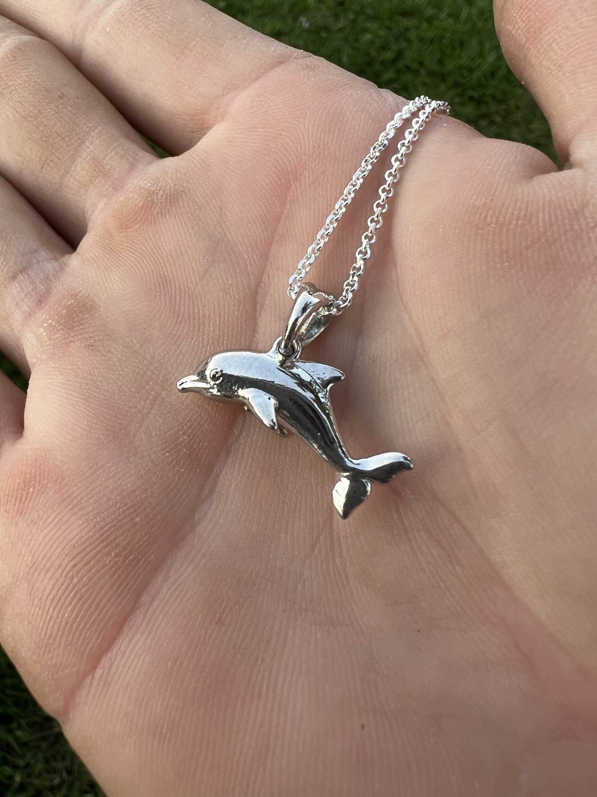 Dolphin Pendant Necklace - Image 2