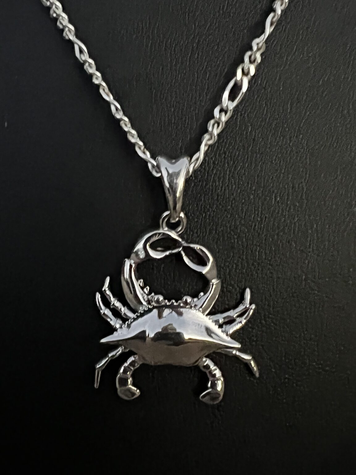 Blue Crab 3D Pendant Necklace Darcizzle Offshore
