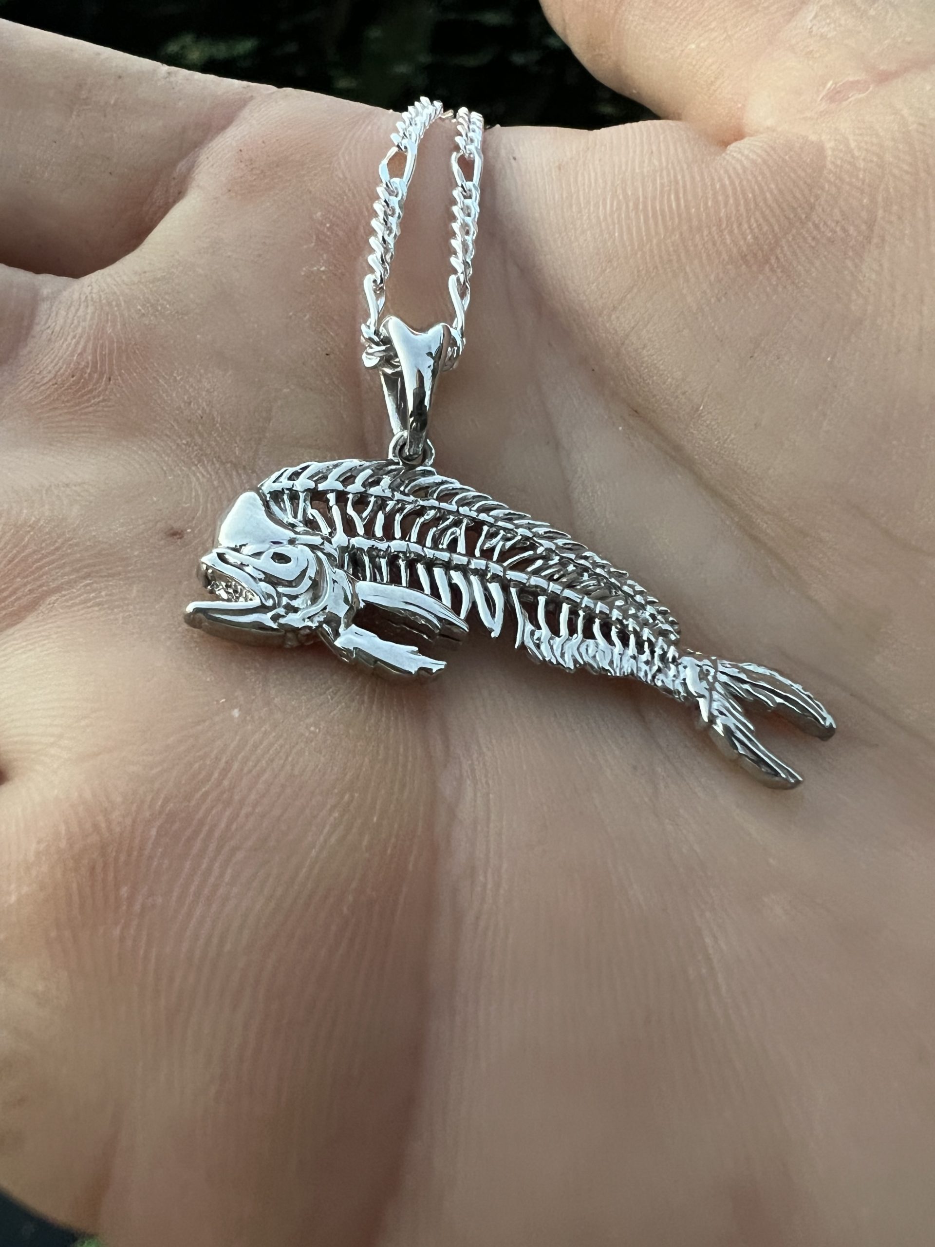 Mahi Mahi Skeleton Pendant Necklace Darcizzle Offshore