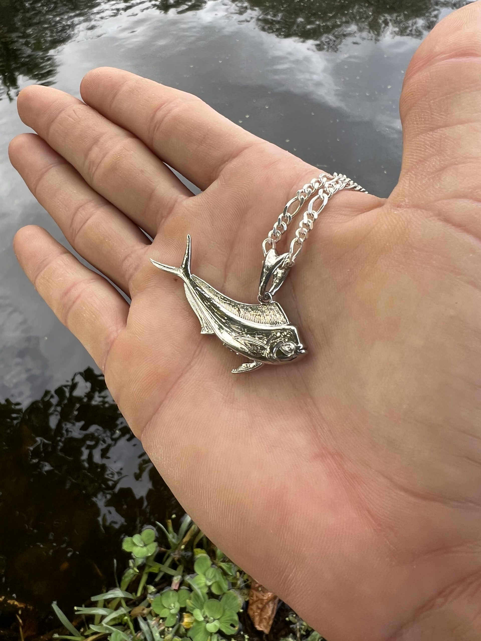Mahi Mahi Fish Pendant 3D Necklace Darcizzle Offshore