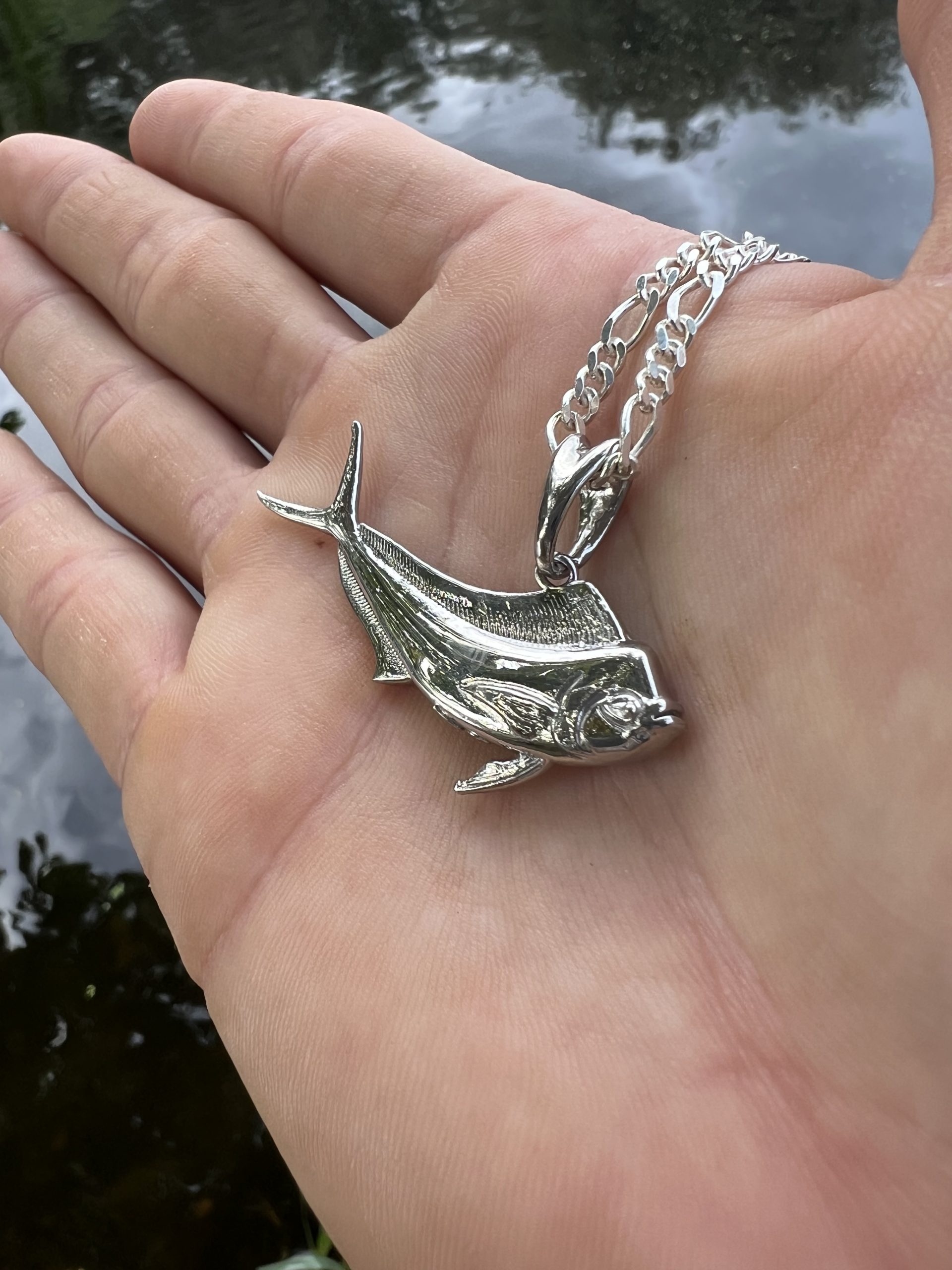 Mahi Mahi Fish Pendant 3D Necklace Darcizzle Offshore