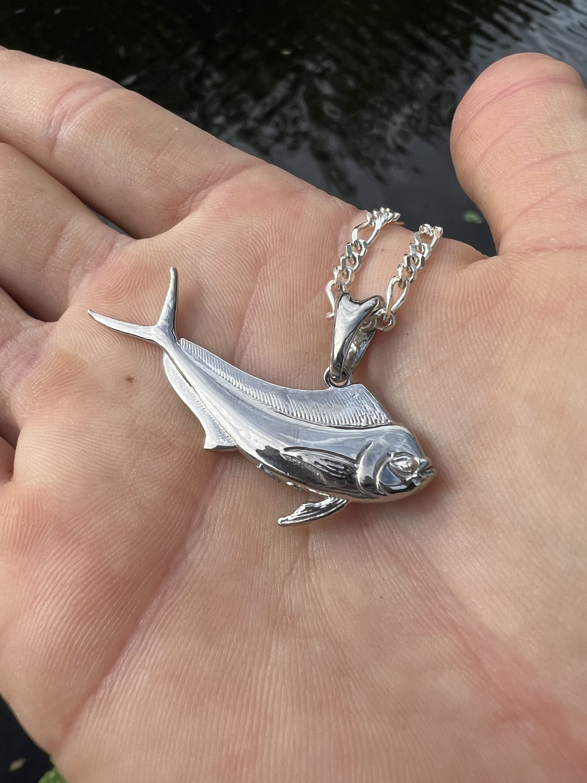 Mahi Mahi Fish Pendant 3D Necklace Darcizzle Offshore